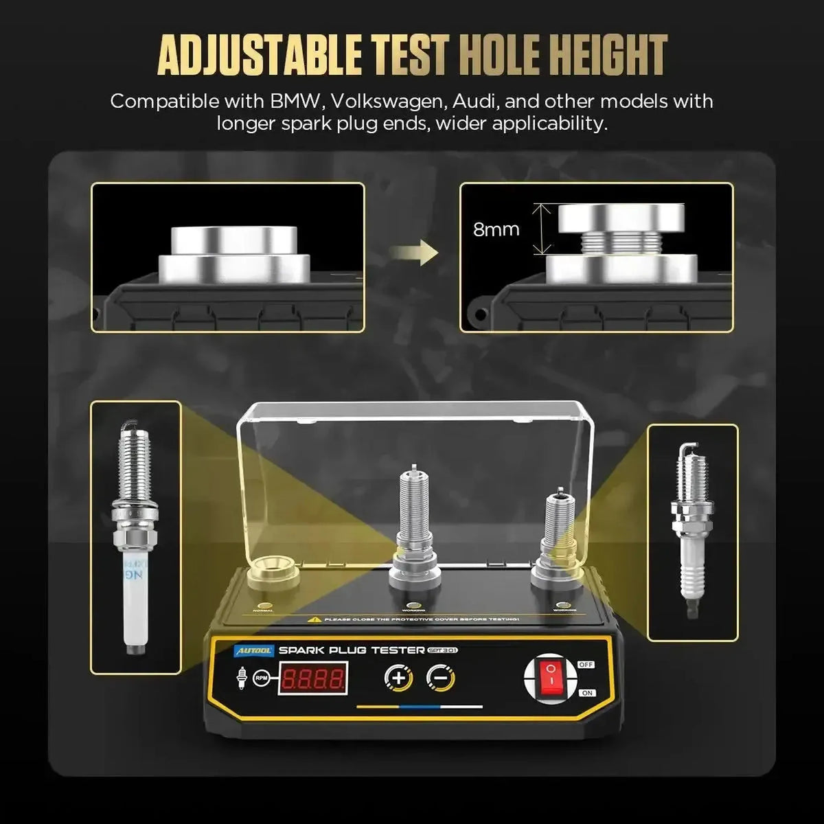 Autool SPT301 | Žvakų testuoklis