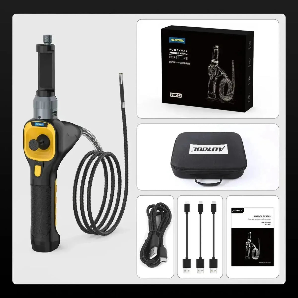Autool SVB303 | Inspektavimo kamera (6,2 mm)