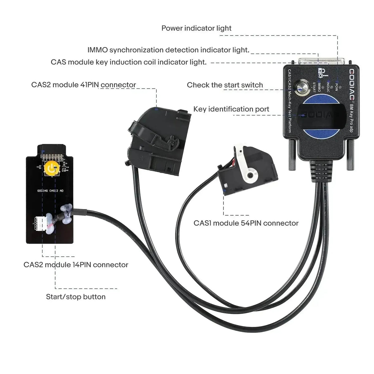 GoDiag | BMW CAS1/CAS2 | Priedai