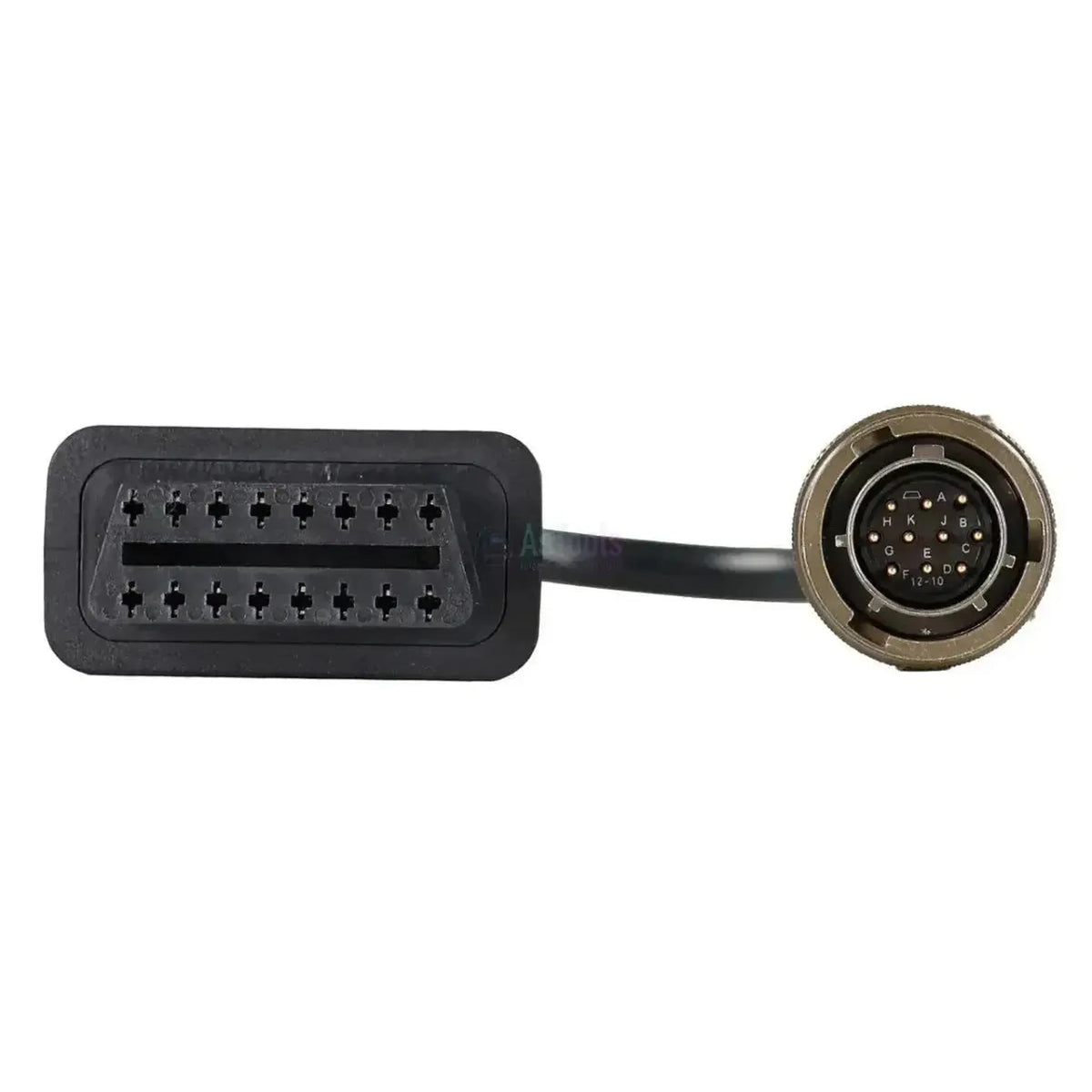 Jaltest (JDC537A) | MTU 10-kontaktų OBD - 16-kontaktų OBD2 adapterio kabelis | Varikliai su uždegimu