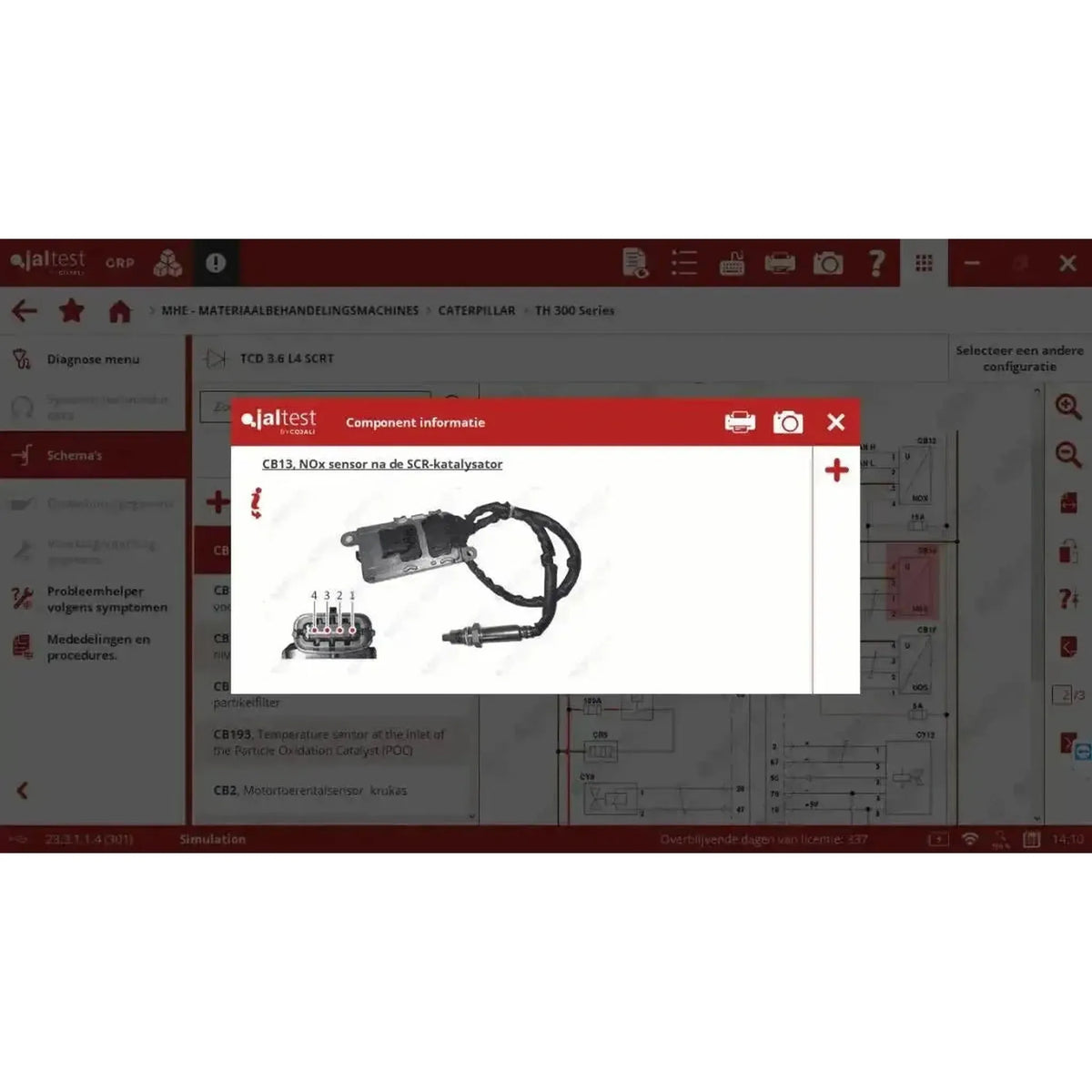 Jaltest MHE (Material Handling Equipment) diagnostikos aparatas