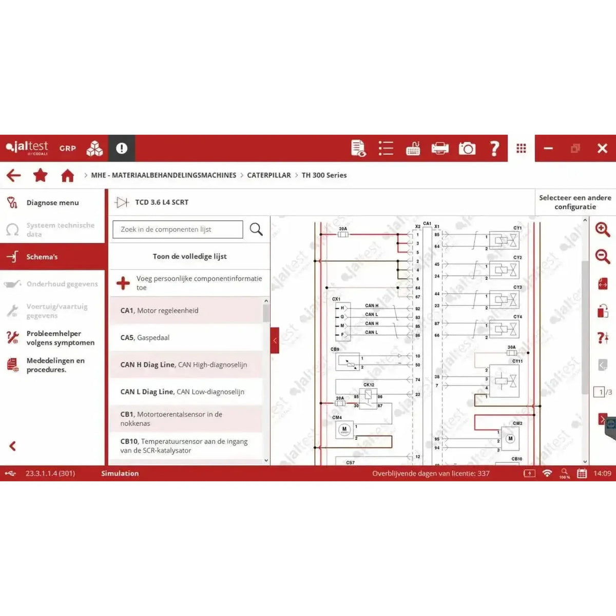 Jaltest MHE (Material Handling Equipment) diagnostikos aparatas
