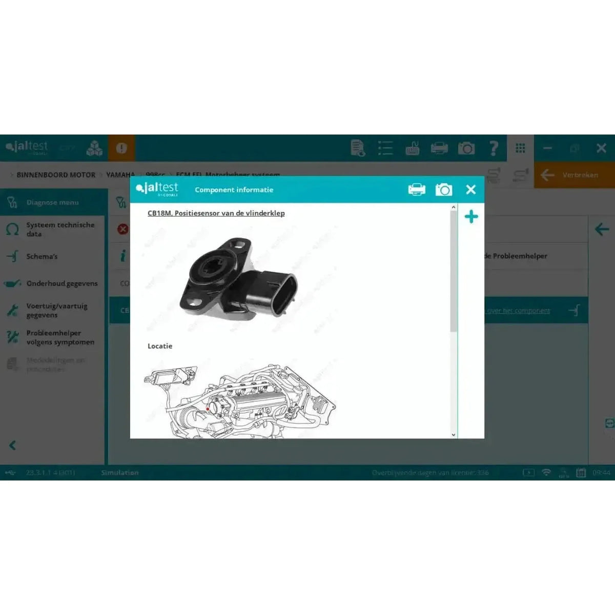 Jaltest Marine (vidaus tipo) diagnostikos aparatas