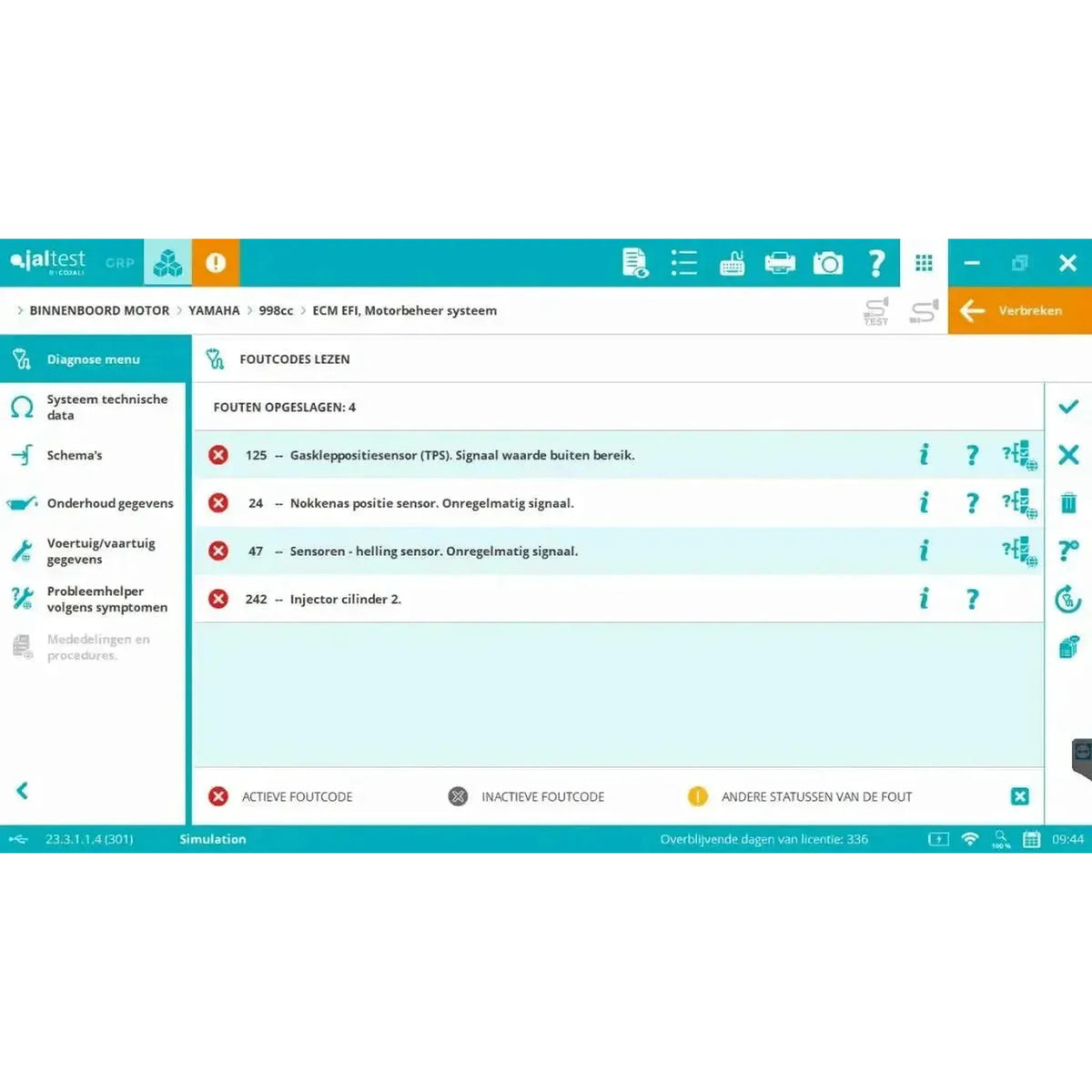Jaltest Marine (vidaus tipo) diagnostikos aparatas