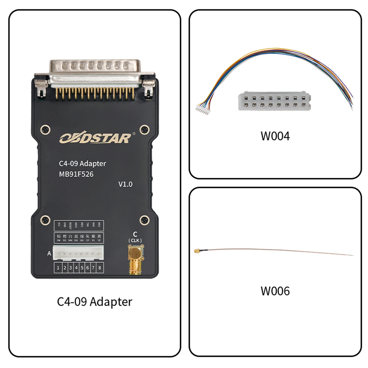 OBDSTAR (C4-09) | Adapterių rinkinys (MB91F526) | Priedai
