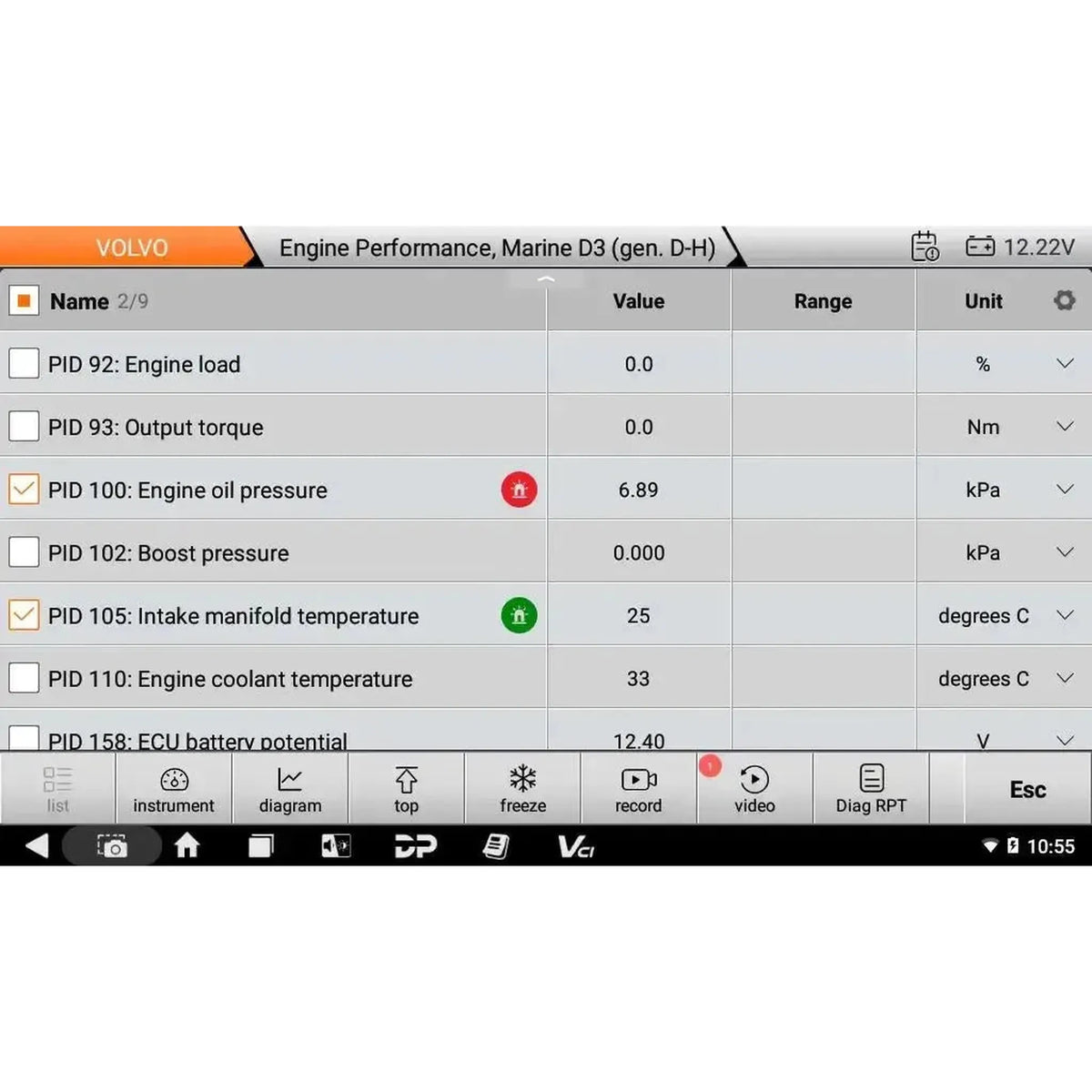 OBDSTAR IScan Pro Volvo (Marine) | Diagnostikos aparatas | Motorlaivis
