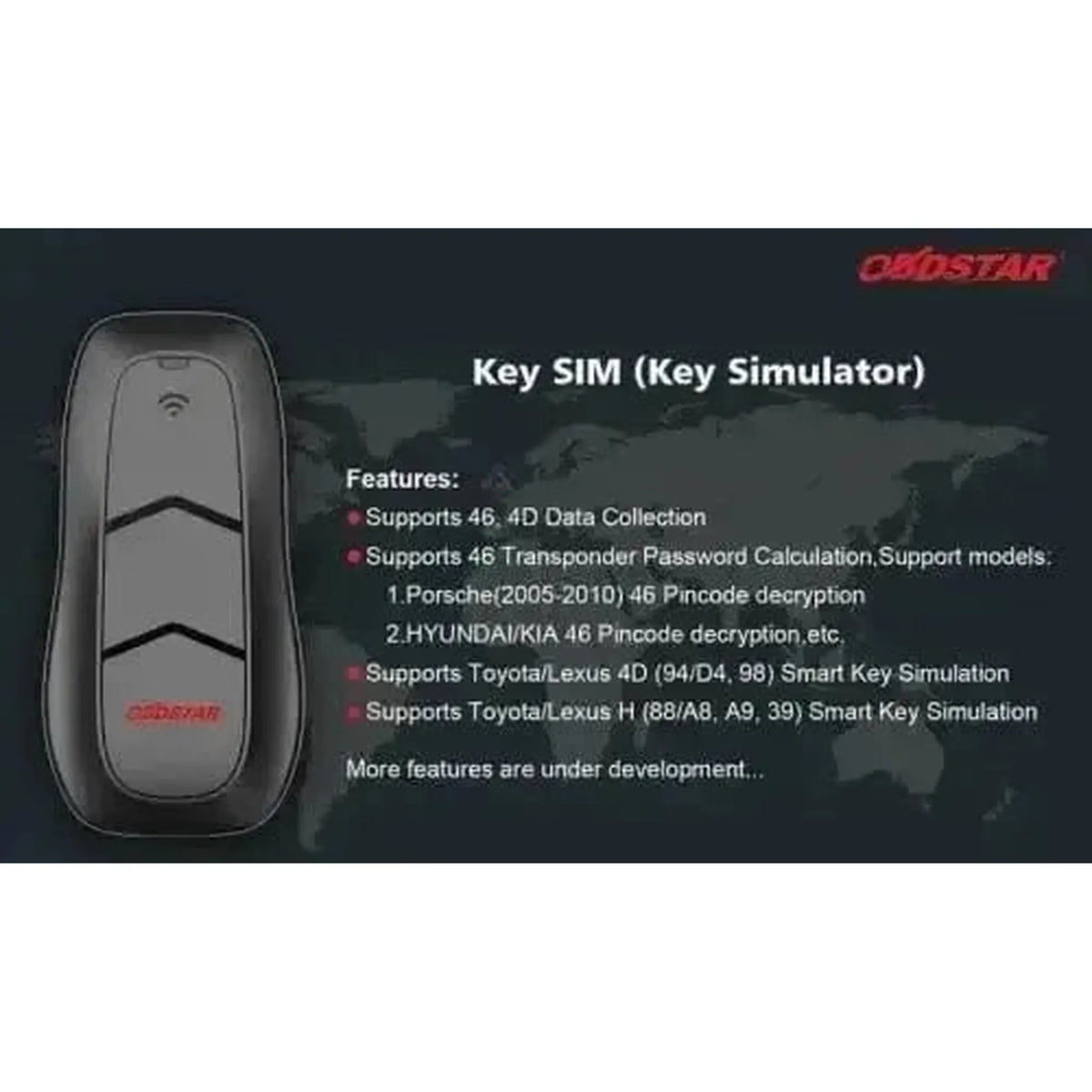 OBDSTAR Key SIM raktų simuliatorius | Priedai