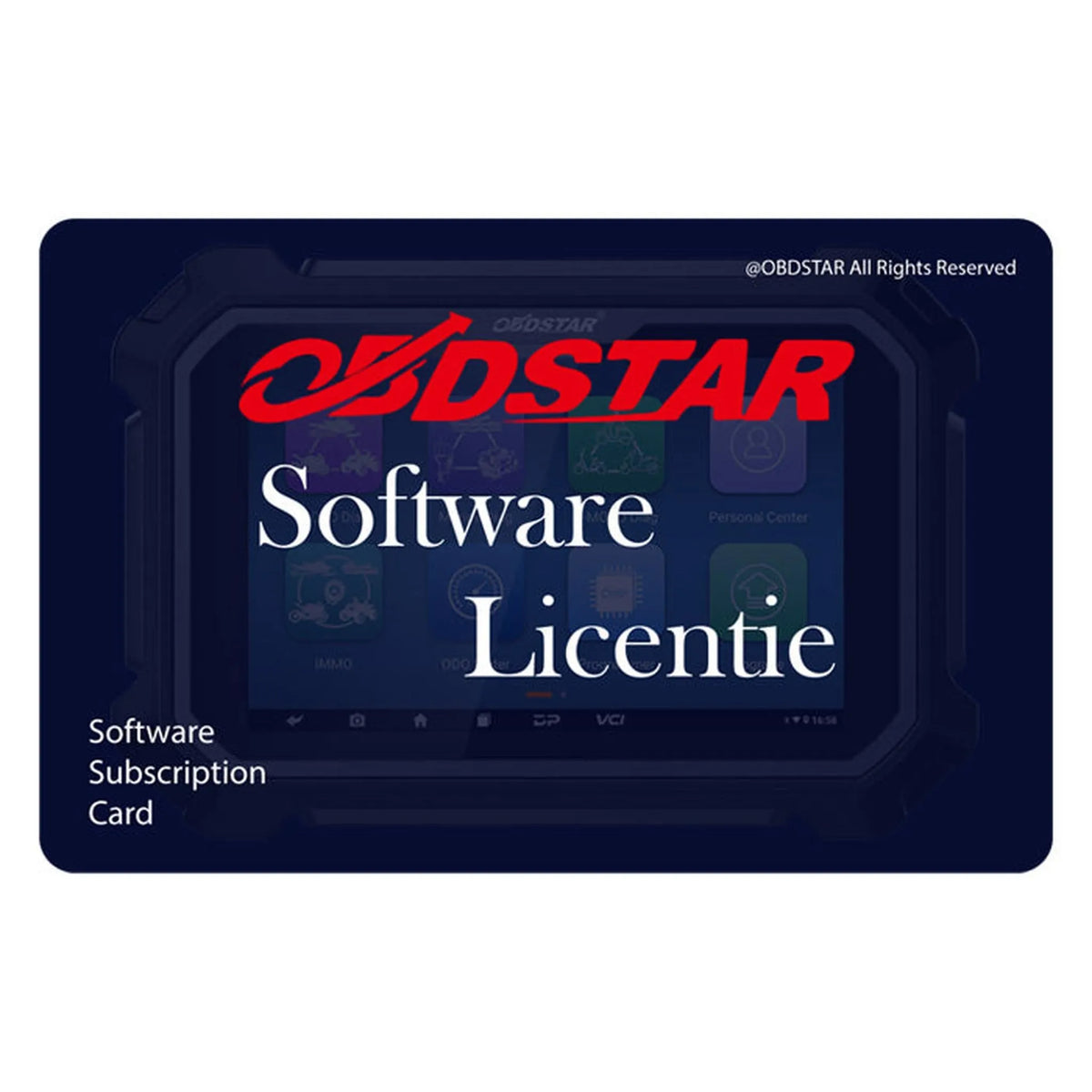 OBDSTAR KeyMaster G3 | Oro pagalvių atstatymas | Programinės įrangos licencija