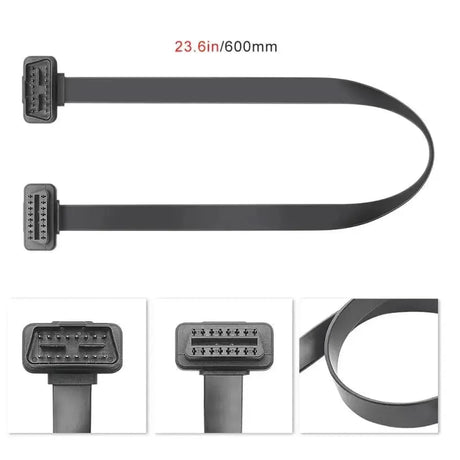 16 kontaktų OBD2 plokščias pratęsimo kabelis (60 cm) | Sąsaja