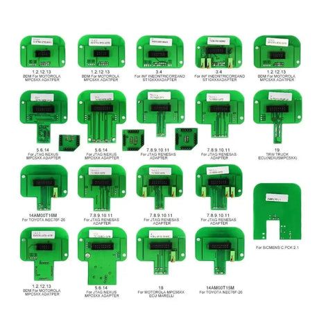 22 dalių adapterių rinkinys ECU programavimui | Priedai