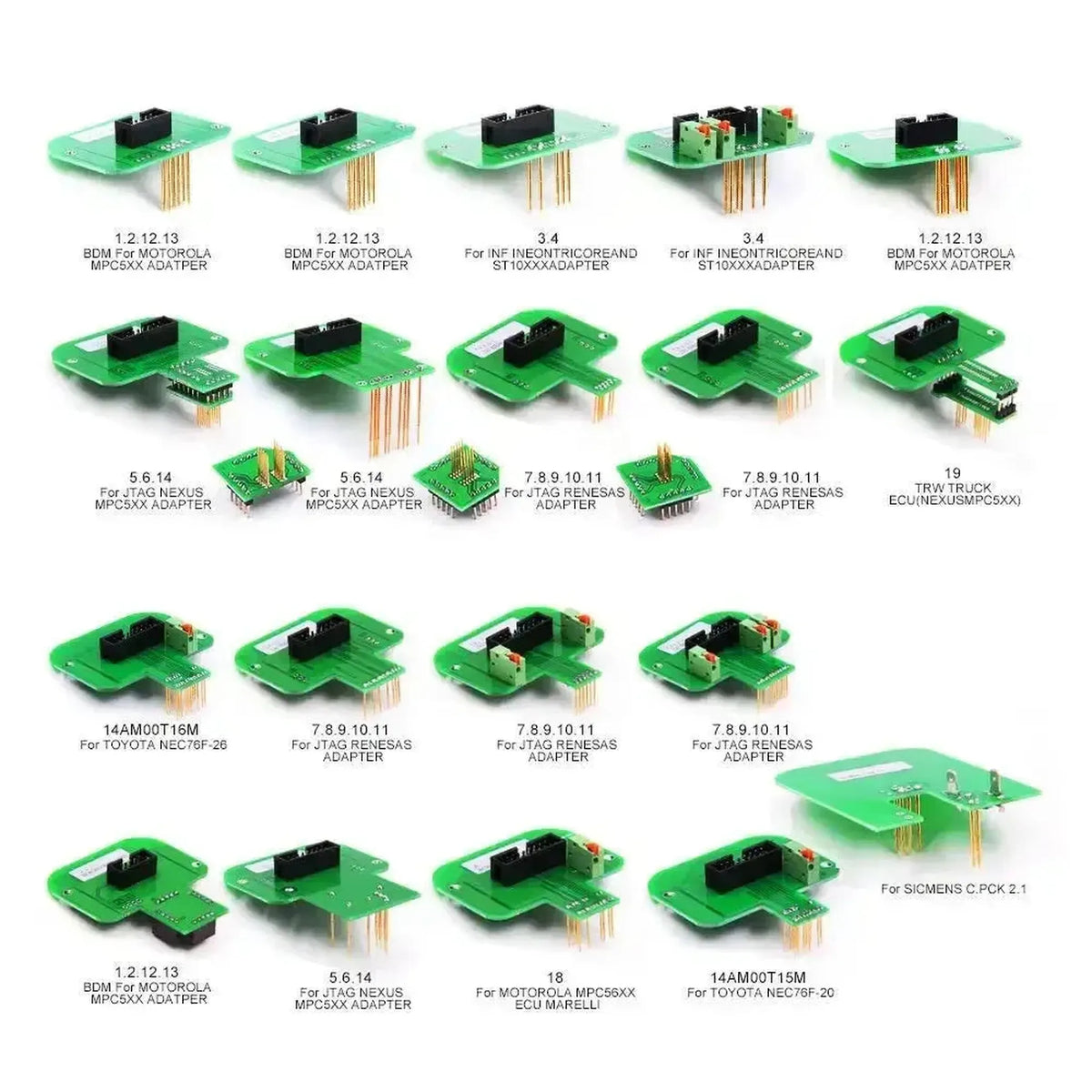 22 dalių adapterių rinkinys ECU programavimui | Priedai