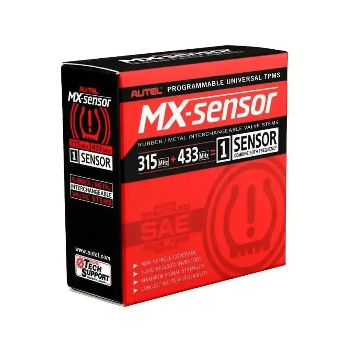 Autel MX-Sensor 315MHz+433MHz (Rubber) | TPMS-sensorius (spaudžiamoji jungtis)