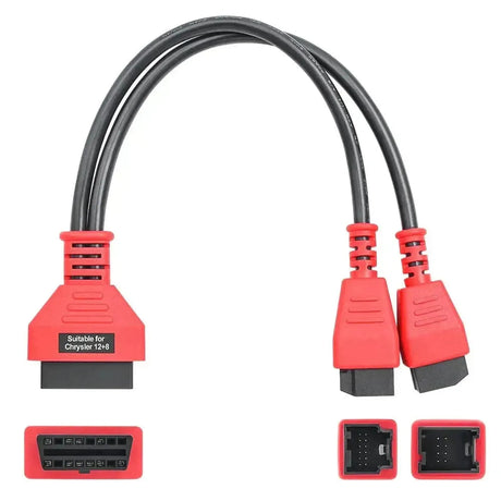 FCA 12+8-pins SGW – 16-pins OBD2 adapterio kabelis | Lengvasis automobilis