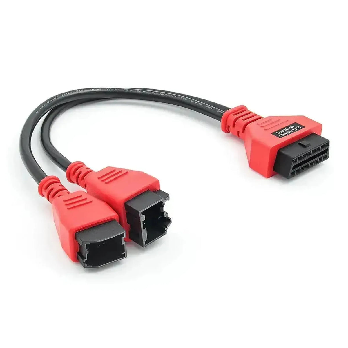 FCA 12+8-pins SGW – 16-pins OBD2 adapterio kabelis | Lengvasis automobilis