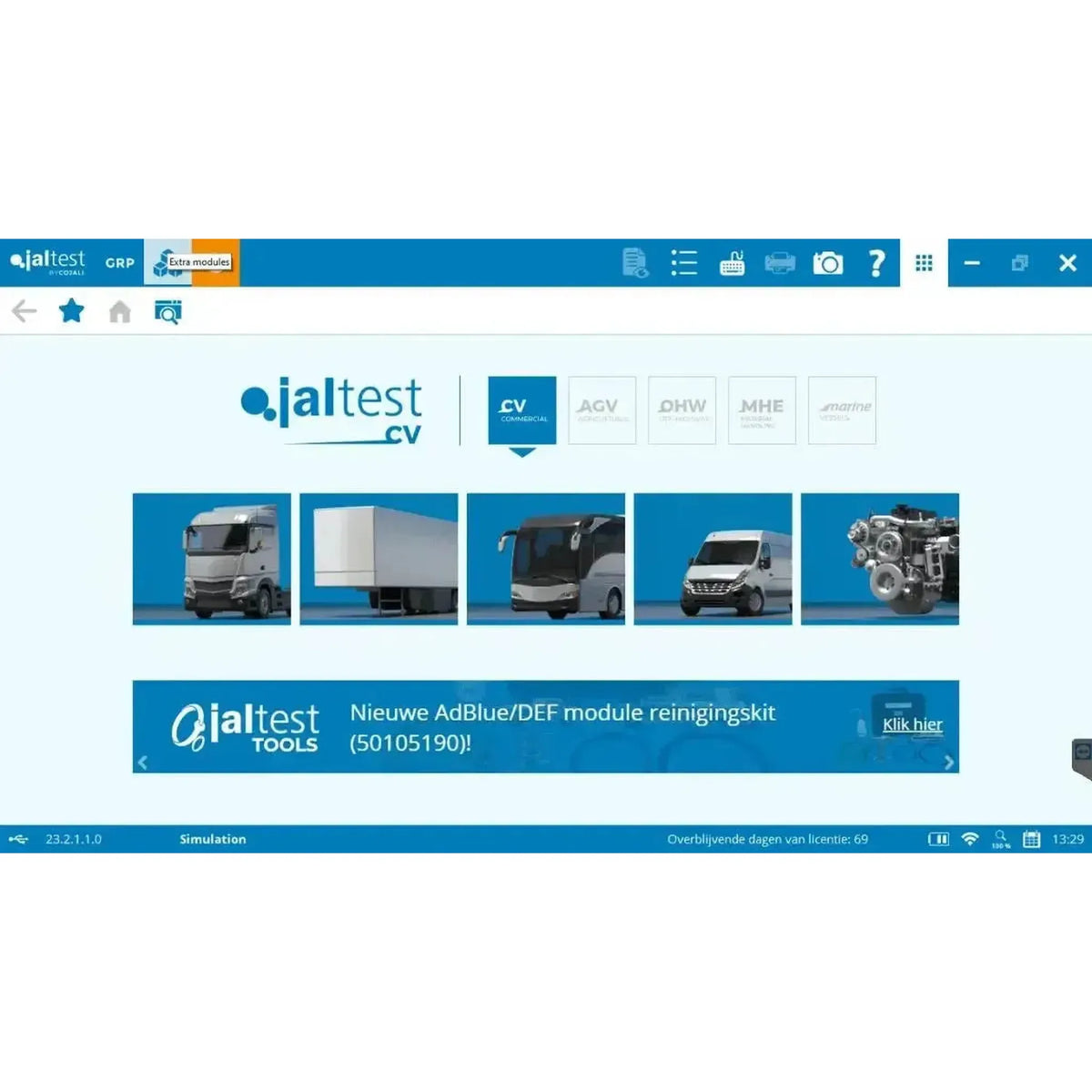 Jaltest autobusų diagnostikos aparatas