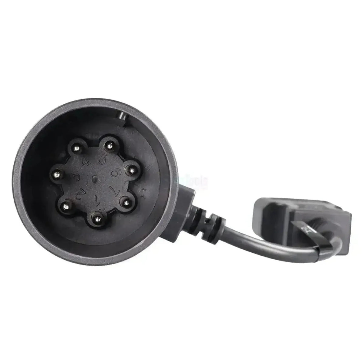 Jaltest (JDC110A) | 7+7-kontaktų (CAN ISO 7638-1) - 16-kontaktų OBD2 Adapteris | Priekaba