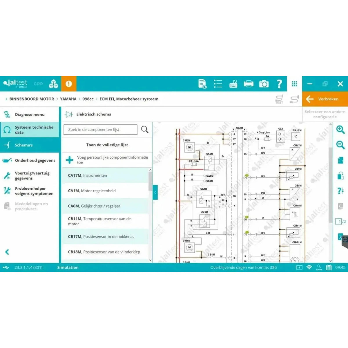 Jaltest Marine (vidaus tipo) diagnostikos aparatas