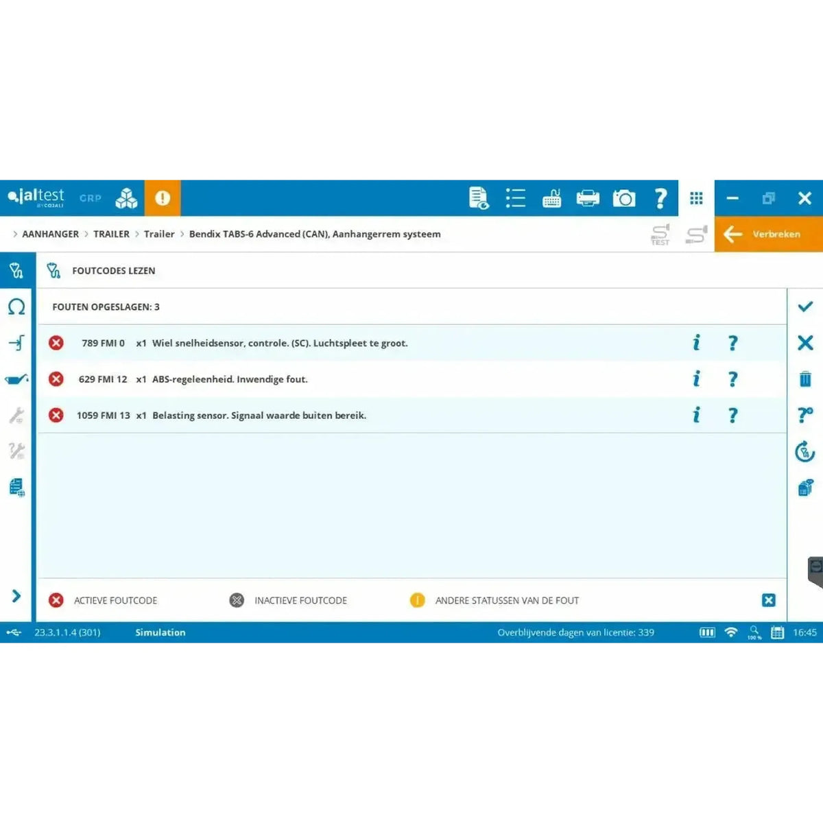 Jaltest priekabų diagnostikos aparatas