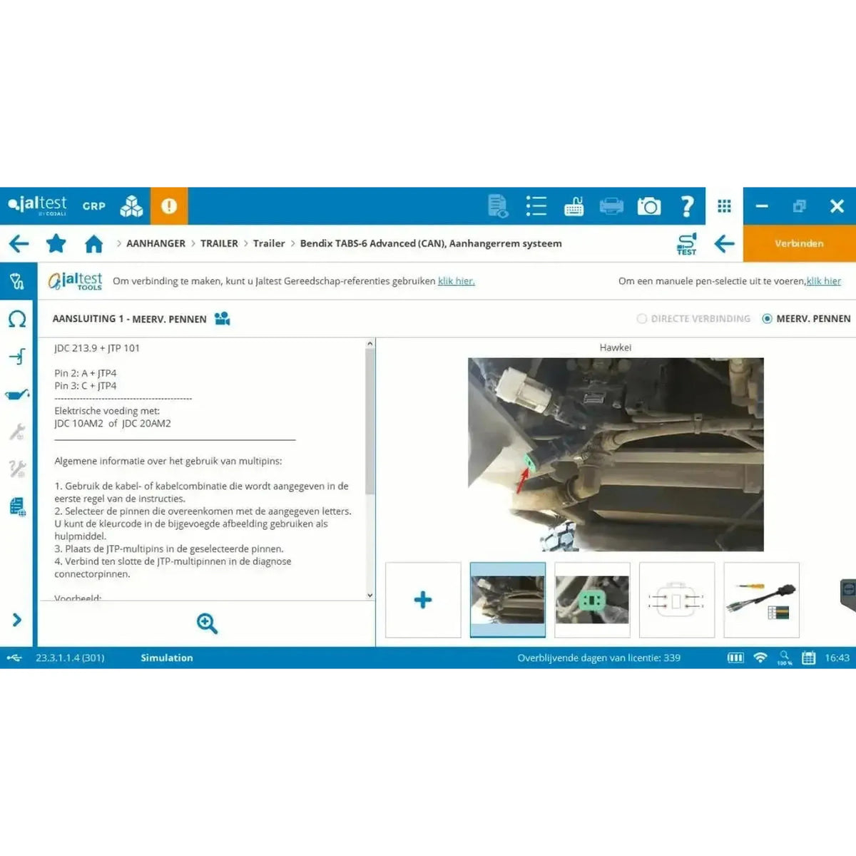 Jaltest priekabų diagnostikos aparatas