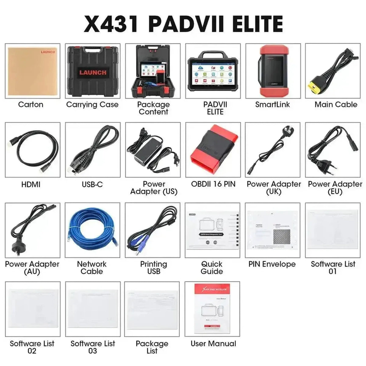 Launch X-431 PAD VII Elite | Diagnostikos įrenginys | Automobilis