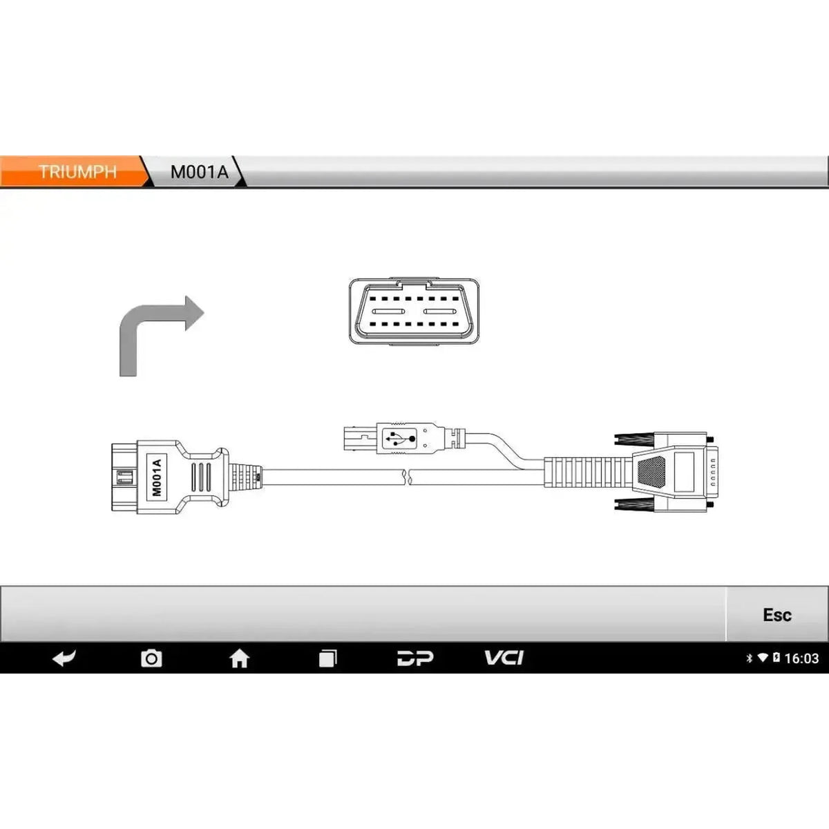 OBDSTAR IScan Triumph | Diagnostinis skaitytuvas | Motociklas