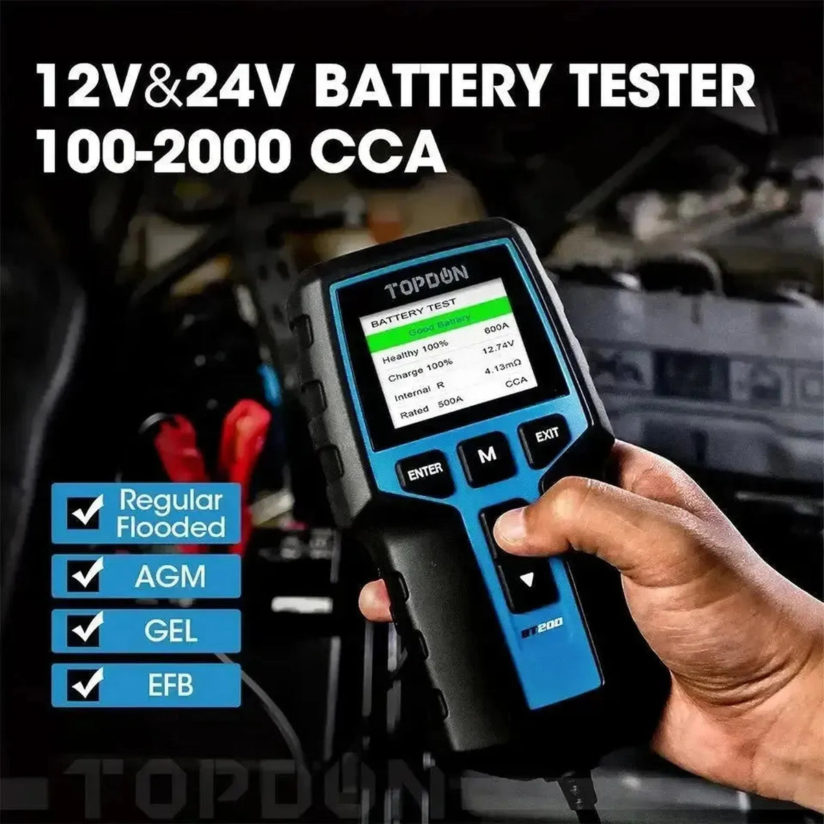 Topdon BT200 | Akumuliatoriaus testuoklis