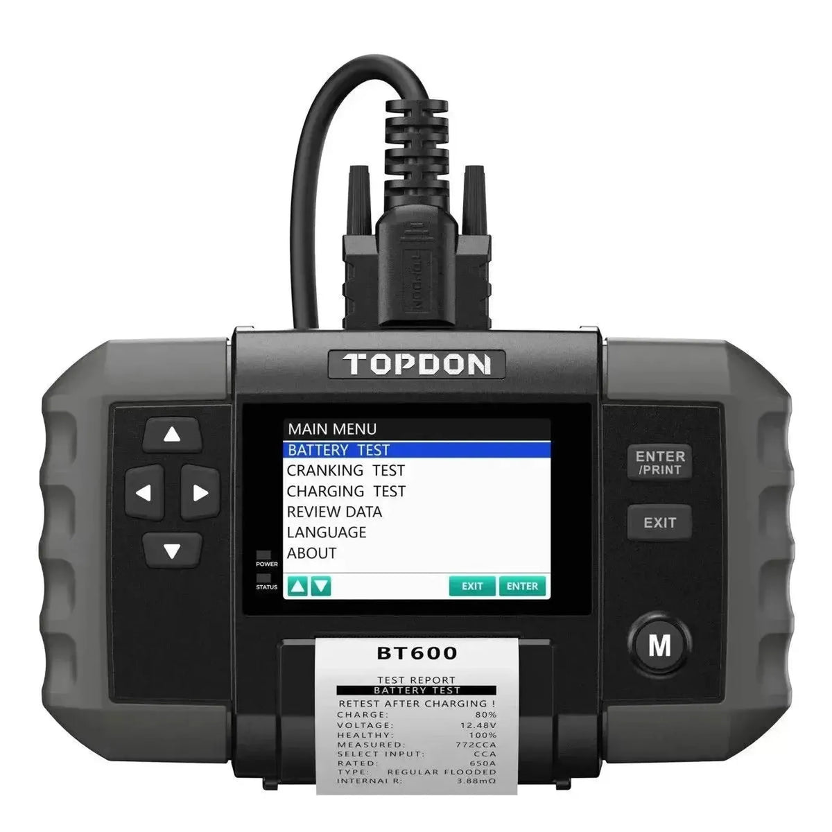 Topdon BT600 | Akumuliatoriaus testeris
