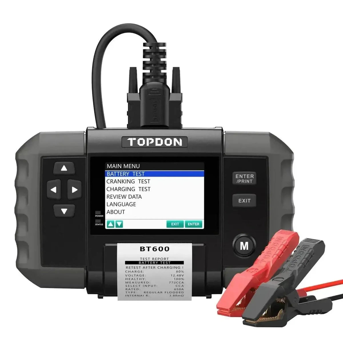 Topdon BT600 | Akumuliatoriaus testeris