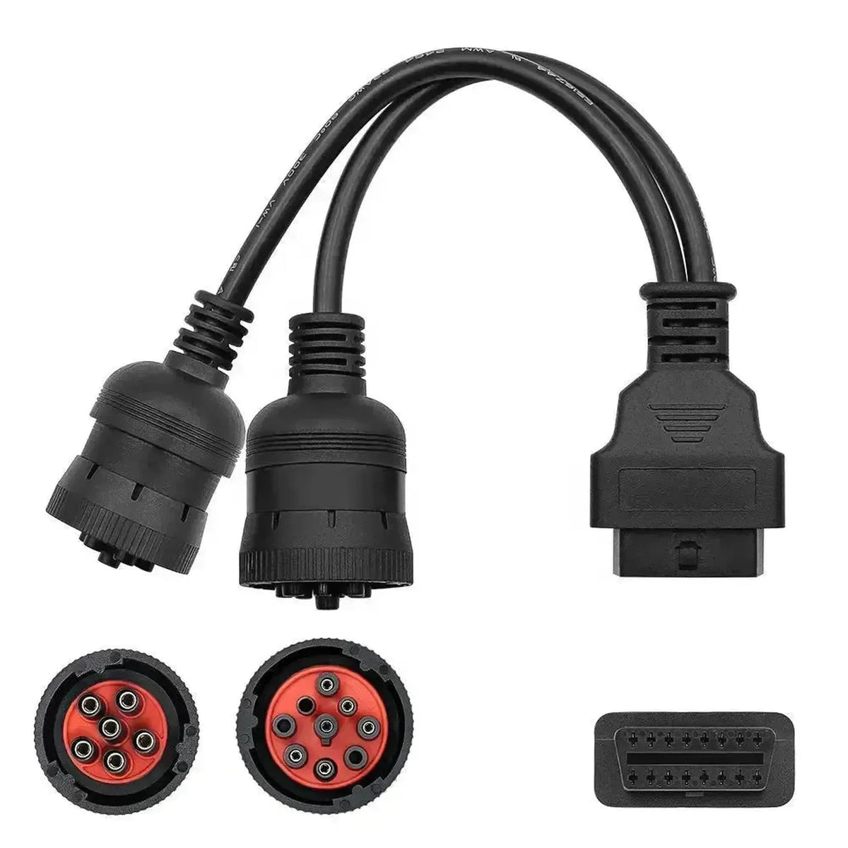 Universali 6+9 J1708+J1939 – 16 kontaktų OBD2 adapterinė kabelis | Komerciniai ir darbo automobiliai