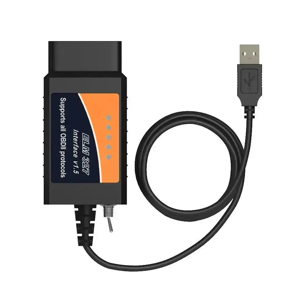 Universalus ELM327 (CHT340) (HS/MS-CAN jungiklis) | USB-sąsajos kabelis