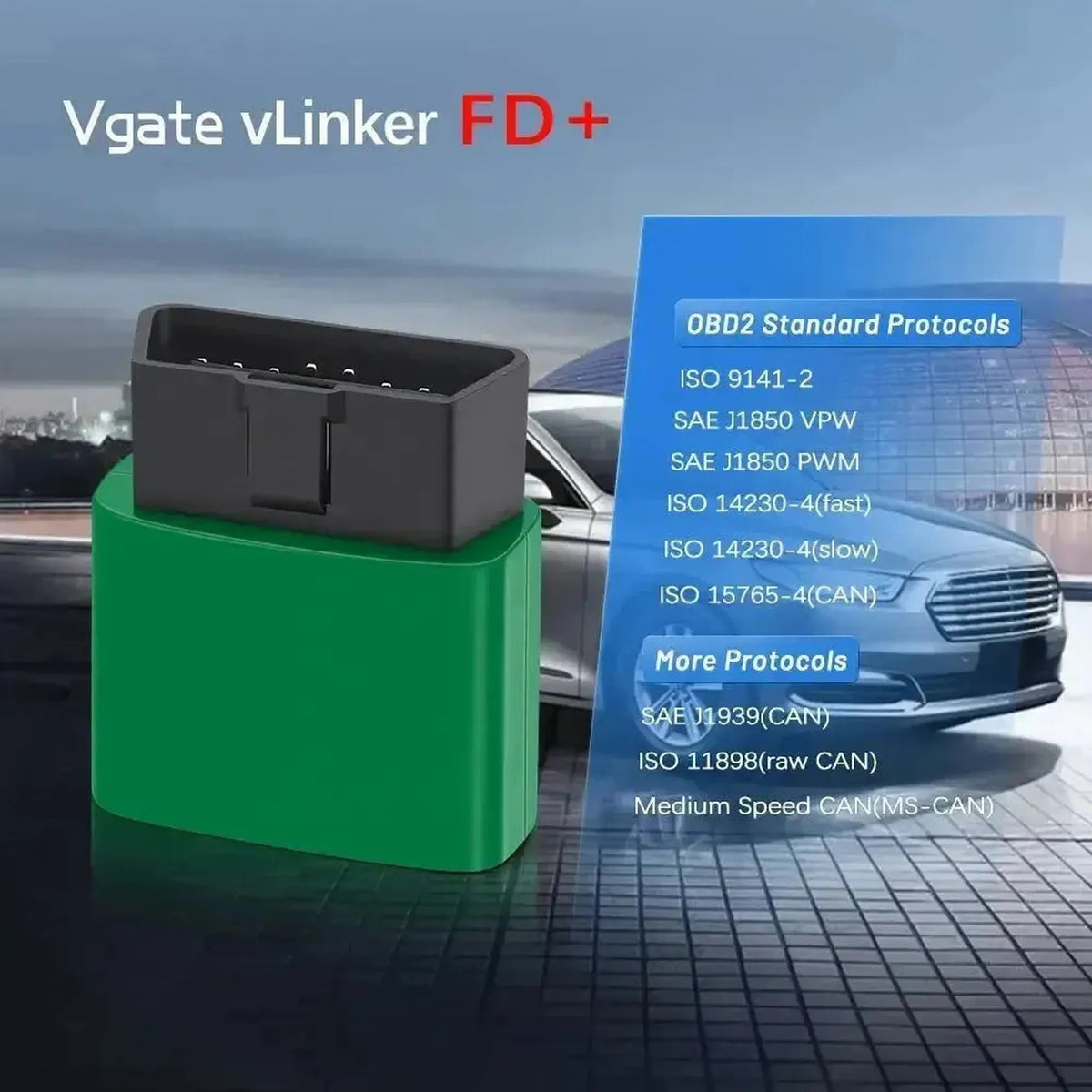 Vgate vLinker FD+ | ELM327-sąsaja (Bluetooth 4.0)
